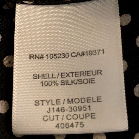 Joie Silk Polka Dot Long Sleeve Tunic - Picture 6 of 6